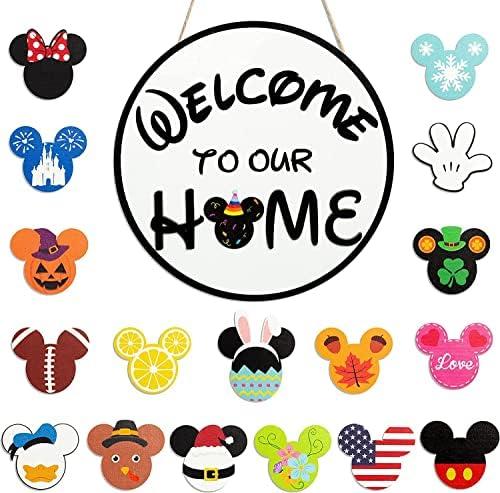 Welcoming Seasonal Charm: Our Review of the 19Pcs Mouse Door Sign