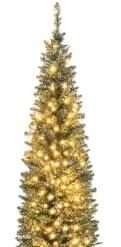 Top Pre-Lit Pencil Christmas Trees for Cozy Holiday Decor