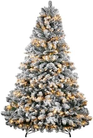 Top 5 Pre-Lit Snow Flocked Christmas Trees for Holiday Cheer