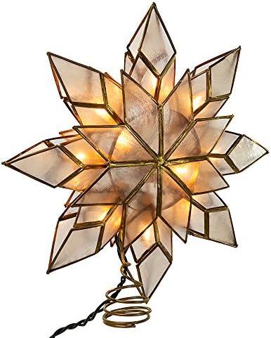 Illuminate Your Holidays: Top Capiz Star Tree Toppers by Kurt Adler