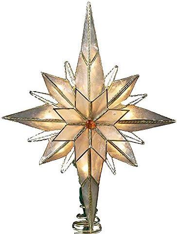 Illuminate Your Holidays: Top Capiz Star Tree Toppers by Kurt Adler