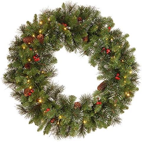 Enchanting Christmas Decor: Pre-Lit Wreaths, Garlands & More