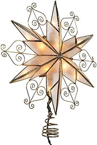 Radiant Capiz Star Treetops: Illuminate Your Christmas Tree