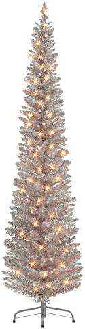 Sparkle and Shine: Top Rose Gold Tinsel Christmas Trees