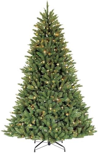 Top Puleo International 7.5 Ft Pre-Lit Christmas Trees