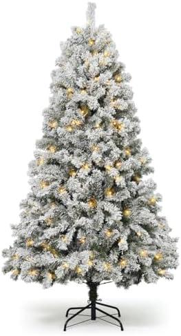 Top 6 Pre-Lit Snow Flocked Christmas Trees for Your Home